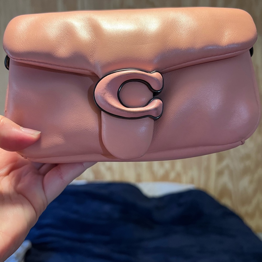 Coach Pink Mini Bag with Signature Logo
